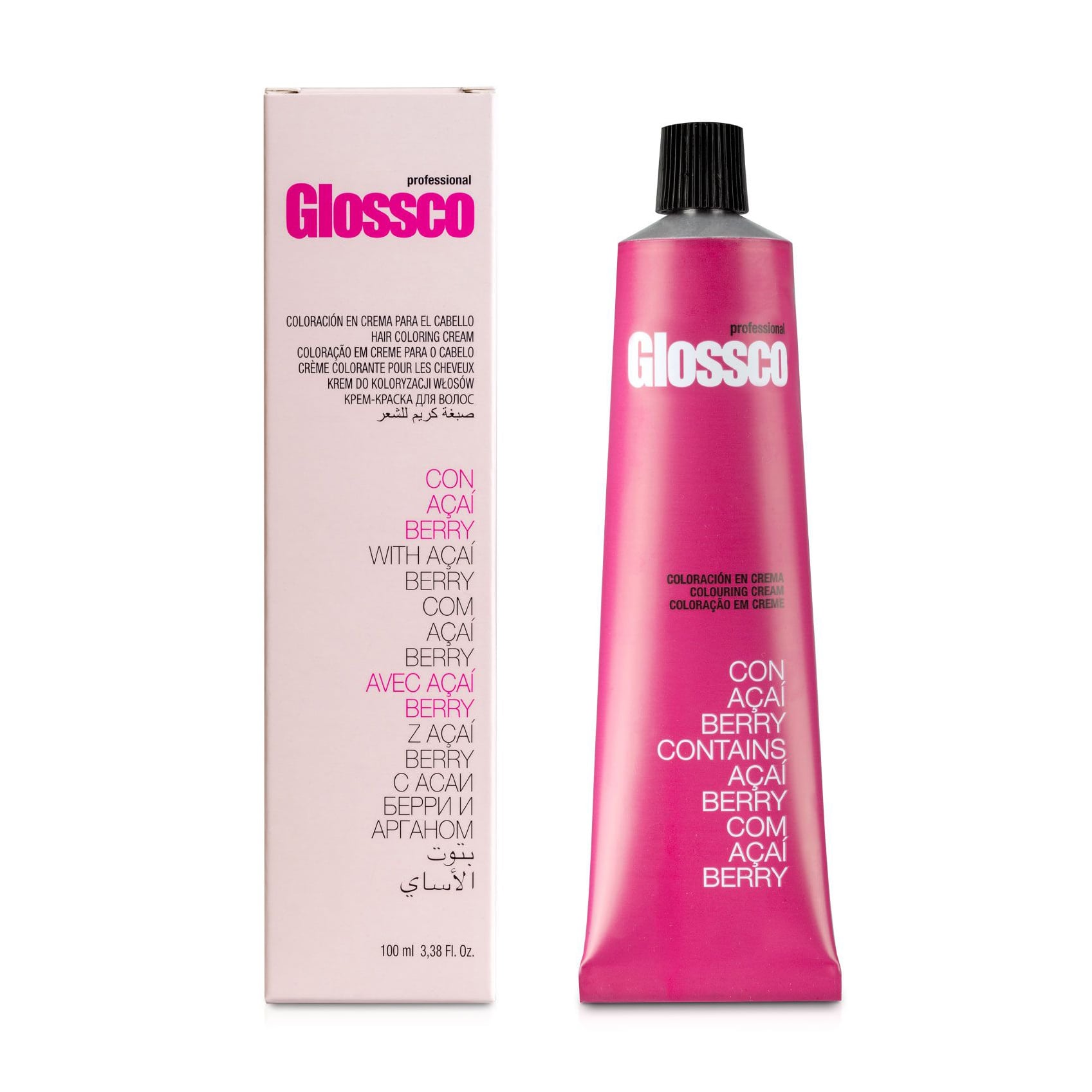 Перманентна крем-фарба для волосся Glossco Professional Hair Coloring Cream 1 Black, 100 мл
